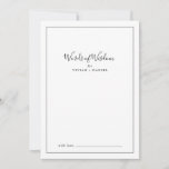 Minimalistische Vrijgezellenfeest Wisdom Advieskaart<br><div class="desc">Deze minimalistische vrijgezellenfeest woorden van wijsheidsadviezen zijn perfect voor een eenvoudige trouwdouche en kunnen voor elk evenement worden gebruikt. Het moderne romantische ontwerp kenmerkt klassieke zwarte en witte typografie in combinatie met een robuuste, maar elegante kalligrafie met een stijl met handschrift. in elke kleur. Houd het ontwerp eenvoudig en elegant,...</div>