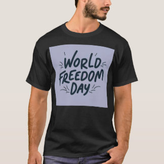 Minimalistische vrijheidscitaat t-shirt