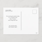 Minimalistische Vrolijk Kerstfeest Eenvoudige Groe Feestdagenkaart (Achterkant)