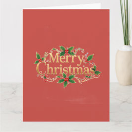 Minimalistische vrolijk kerstfeest kaart