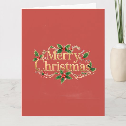Minimalistische vrolijk kerstfeest kaart (Voorkant)