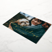 Minimalistische vrolijke feestdagen foto goud (Gedraaid)