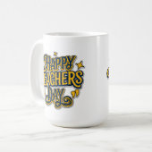 Minimalistische vrolijke inspirerende gids Bold Ar Koffiemok (Voorkant links)