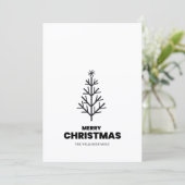 Minimalistische vrolijke kerst Kaart (Staand voorkant)