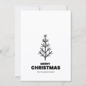 Minimalistische vrolijke kerst Kaart (Voorkant)