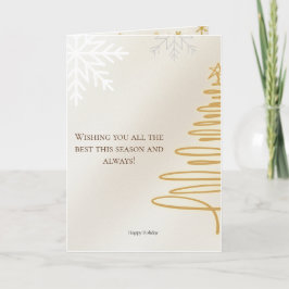 Minimalistische vrolijke kerst Kaart