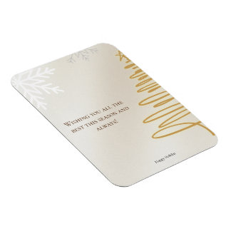 Minimalistische vrolijke kerst Kaart Magneet