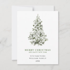 Minimalistische vrolijke kerst kerstkaart