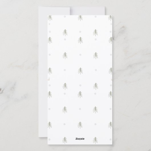 Minimalistische vrolijke kerstdagen 3 foto's moder feestdagenkaart (Achterkant)