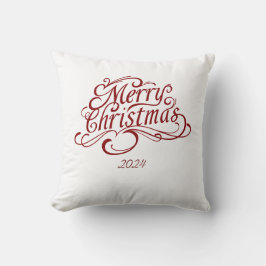 Minimalistische vrolijke kerstdagen  kussen