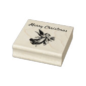 Minimalistische  vrolijke kerstengel rubberstempel (Stempel)