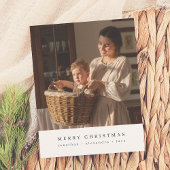 Minimalistische Vrolijke Kerstfoto Budget Vakantie