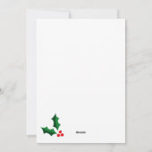 Minimalistische vrolijke kerstfotokaart feestdagenkaart (Achterkant)