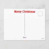 Minimalistische vrolijke kerststal feestdagenkaart (Achterkant)