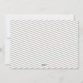 Minimalistische vrolijke kerstvakantie krans foto feestdagenkaart (Achterkant)