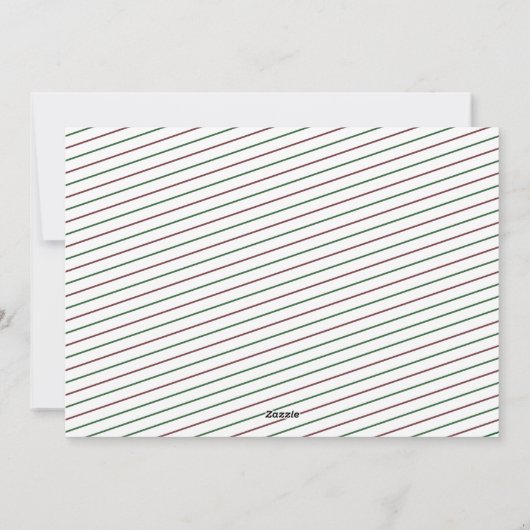 Minimalistische vrolijke kerstvakantie krans foto feestdagenkaart (Achterkant)