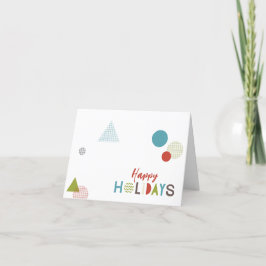 Minimalistische vrolijke kleurrijke geometrische g feestdagen kaart