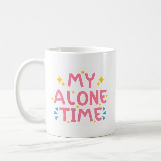 Minimalistische vrolijke speelse typografie Soft P Koffiemok (Links)