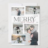 Minimalistische vrolijkheid en getrouwde Passen ge Feestdagenkaart (Voorkant)