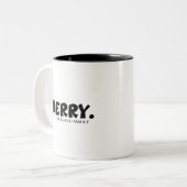 Minimalistische vrolijkheid: gepersonaliseerde "ME Tweekleurige Koffiemok (Voorkant links)