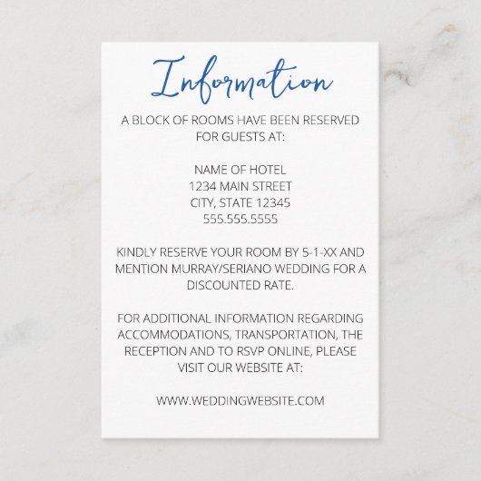 Minimalistische Vuurtoren Bruiloft Behuizing Kaart (Voorkant)