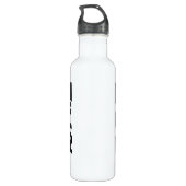 Minimalistische waardering van leerkrachten uit de waterfles (Achterkant)