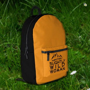 Minimalistische Wandelrugzak ironisch geel Rugzak