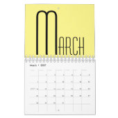Minimalistische wandkalender kalender (Mar 2027)