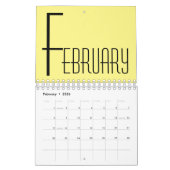 Minimalistische wandkalender kalender (Feb 2026)