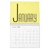 Minimalistische wandkalender kalender (Jan 2026)