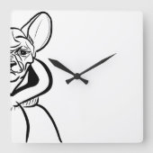 Minimalistische wandklok - Dog Wall Clock (Voorkant)