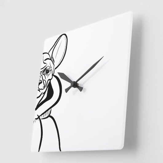 Minimalistische wandklok - Dog Wall Clock (Hoek)