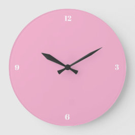 Minimalistische wandklok | Moderne pastel kamerdec