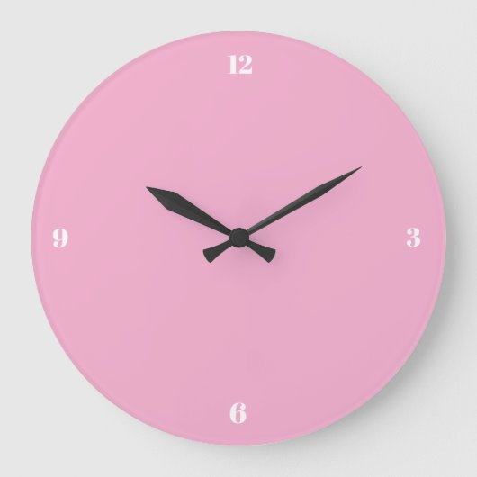 Minimalistische wandklok | Moderne pastel kamerdec (Voorkant)