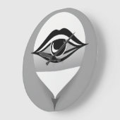 Minimalistische wandklok - Stille kwarts beweging (Hoek)