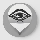 Minimalistische wandklok - Stille kwarts beweging (Voorkant)