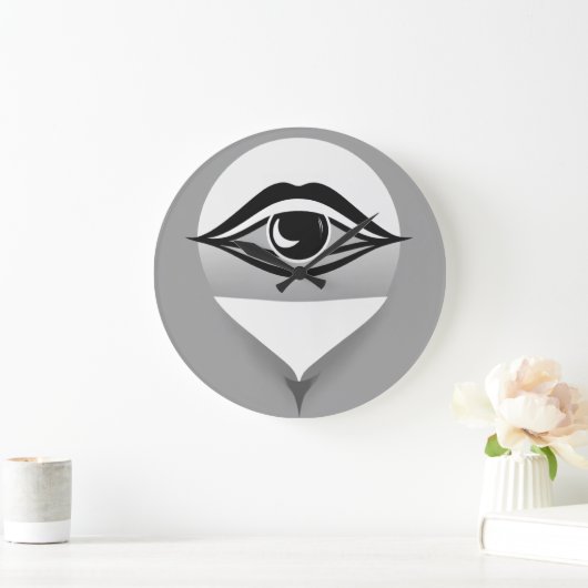 Minimalistische wandklok - Stille kwarts beweging (Huis)