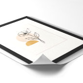 minimalistische wandkunstposter poster (Hoek)