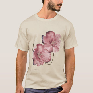 Minimalistische watercolorbloesem t-shirt