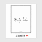 Minimalistische Waterdichte Aanpasbare Badkamerlab Sticker (Vel)