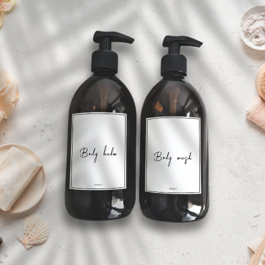 Minimalistische Waterdichte Aanpasbare Badkamerlab Sticker