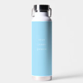 Minimalistische waterfles 'Ware Innerlijke Vrede' (Voorkant)