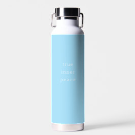 Minimalistische waterfles 'Ware Innerlijke Vrede'