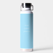 Minimalistische waterfles 'Ware Innerlijke Vrede' (Achterkant)