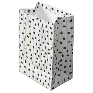 Minimalistische Watermeloenpitten en Strepen Zomer Medium Cadeauzakje
