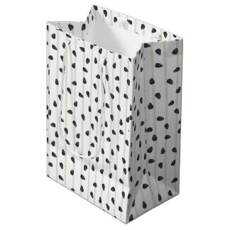 Minimalistische Watermeloenpitten en Strepen Zomer Medium Cadeauzakje