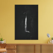 Minimalistische waterval Peričnik Slovenië Canvas Afdruk (Insitu (Woonkamer))