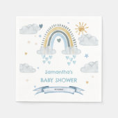 Minimalistische Waterverf Baby shower servetten (Voorkant)