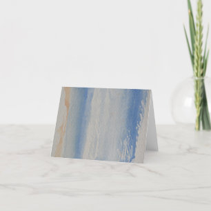 Minimalistische Waterverf Beach wenskaart Bedankkaart