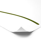 Minimalistische Waterverf bloesemsilhouetten Perfect Poster (Hoek)